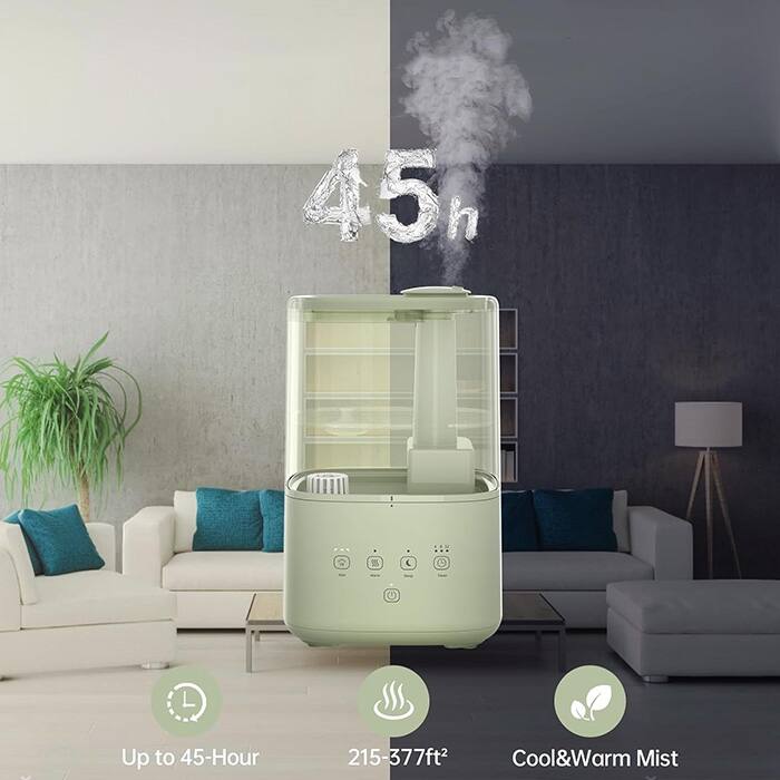 Humidifiers for Bedroom, Warm and Cool Mist Humidifier Large Room On