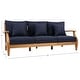 preview thumbnail 14 of 137, SAFAVIEH Couture Outdoor Martinique Solid Wood Patio Sofa