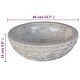 preview thumbnail 7 of 6, vidaXL Basin Marble 15.7" Cream - 15.7" x 5.9"