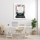 preview thumbnail 8 of 11, Stupell Love You Mom Typewriter Canvas Wall Art Design By Elizabeth Tyndall