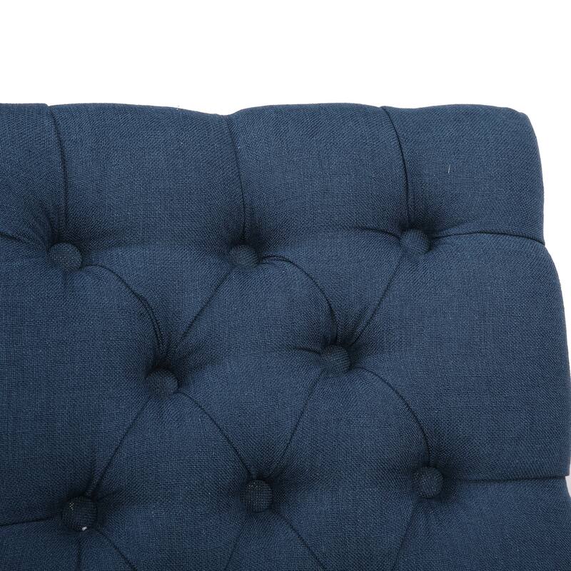 Grandview Tufted Upholstered Linen Fabric Dining Chair