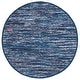 preview thumbnail 42 of 49, SAFAVIEH Handmade Rag Rug Ljubika Casual Stripe Cotton Rug with Fringe 6' Round - Blue/Multi - Round