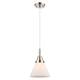 Option Polished Nickel / Matte White Shade