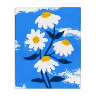 Stupell Daisy Bloom with Clouds Canvas Wall Art Design By Ahmed Sameh