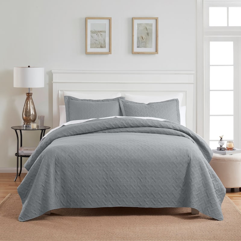 Dan River 2 Piece Basket Pinsonic Quilt Set