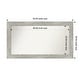 preview thumbnail 51 of 119, Dove Greywash Framed Non-Beveled Custom Wall Mirror, Bathroom Vanity Mirror Outer Size: 52 x 29