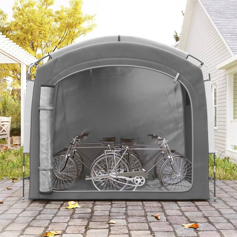 Oxford Bike Tent with Waterproof UV Protection and Pockets - 86.6" L x 59.1" W x 76.8" H