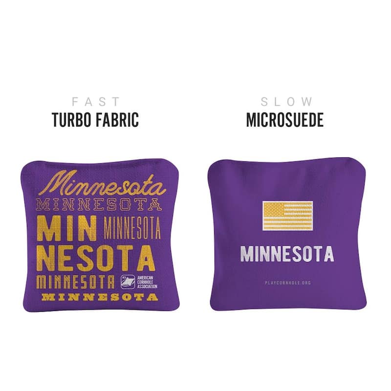 Minnesota Football Purple Dual Sided Cornhole Bags