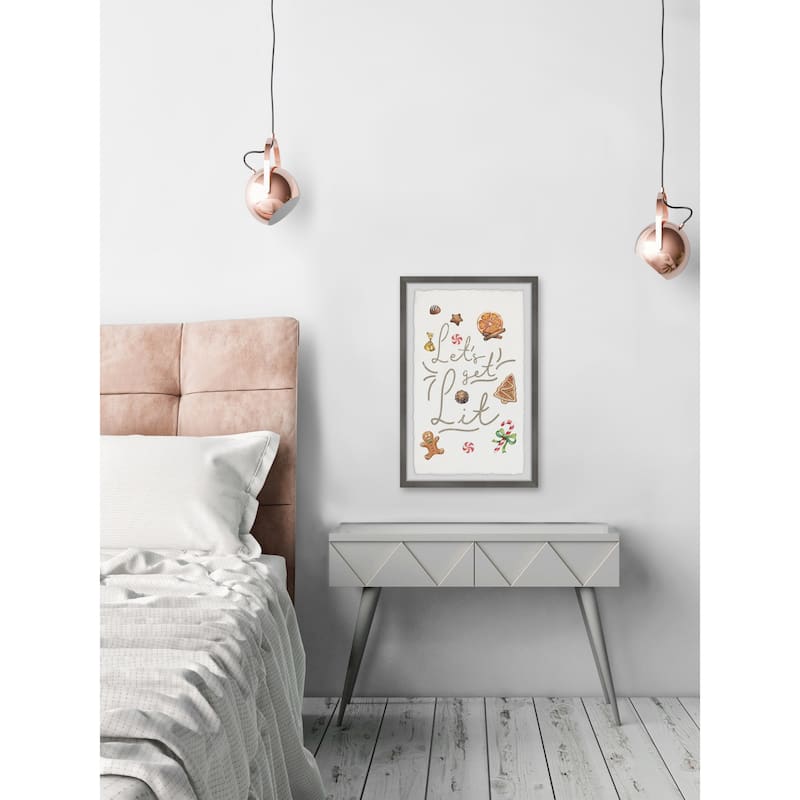 'Get Lit' Framed Painting Print