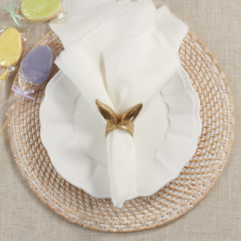 Napkin Rings With Bunny Ears Design (Set of 4)