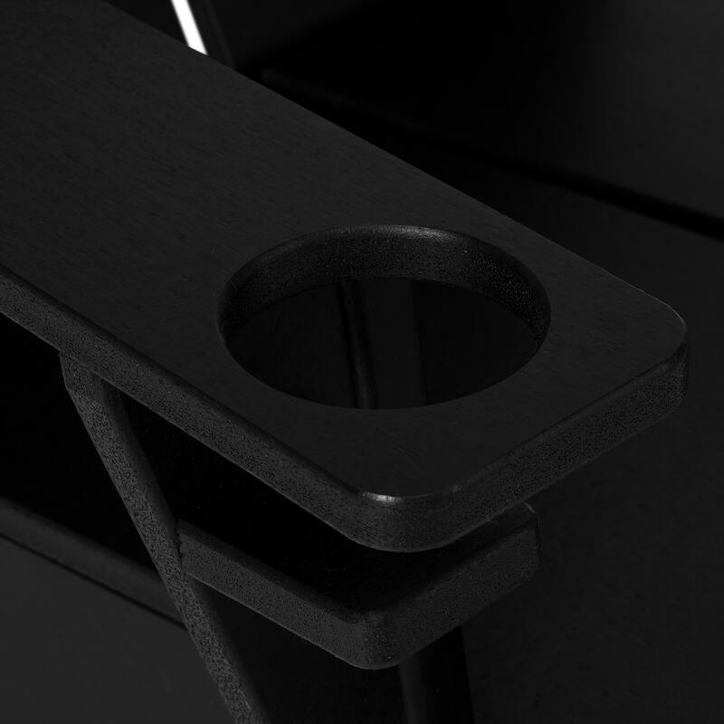 Coastin Modern Poly Adirondack Chair (Set of 2), Black