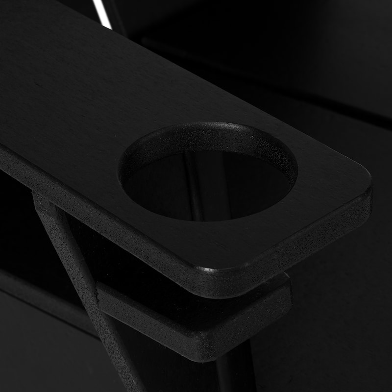 Coastin Modern Poly Adirondack Chair (Set of 4), Black