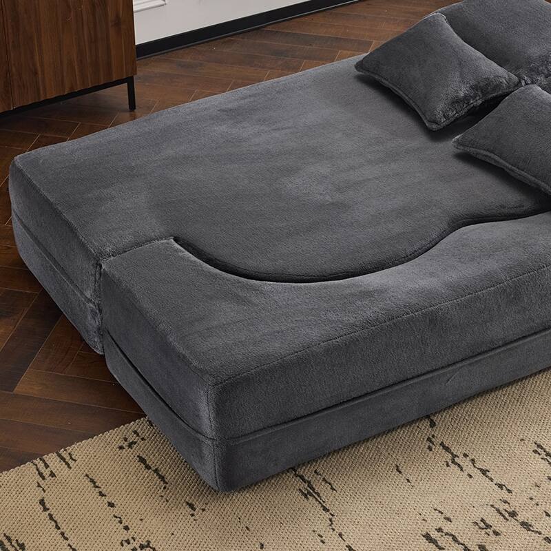 Luxury Sleeper Sofa Bed with Soft Cushion - Ultimate Comfort for Your Home - Dark Gray