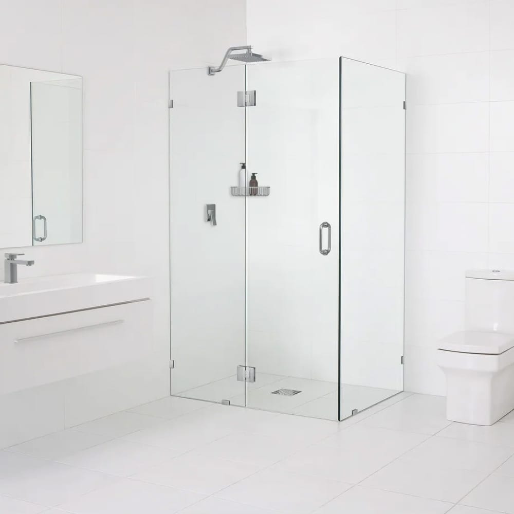 Glass Warehouse Frameless 90-degree Shower Enclosure
