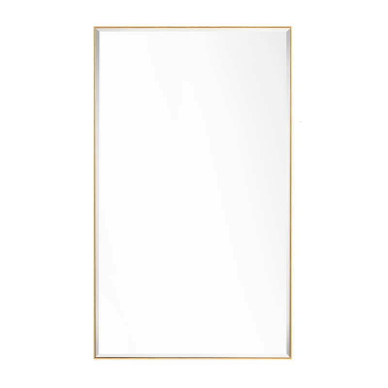 Rectangle Metal Framed Beveled Edge Bathroom Vanity Mirror