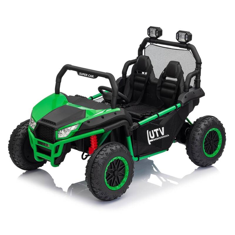 24V 2-Seater Kids UTV Ride-On Car Toy with Parent Remote Control for Kids Best Gifts - Green