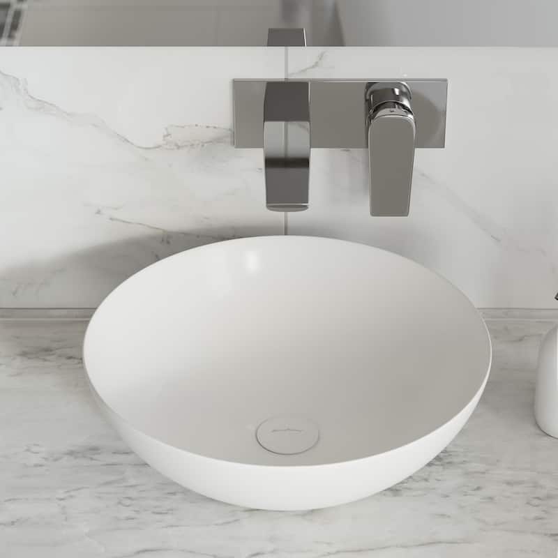 Ceramic Pop Up Drains W/O Overflow In White - 8.87" x 2.87" 2.75"
