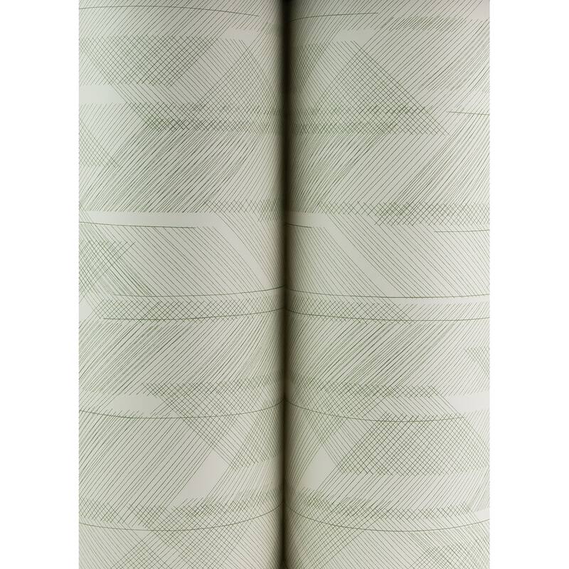 A-Street Prints Bryant Evergreen Crosshatch Wallpaper