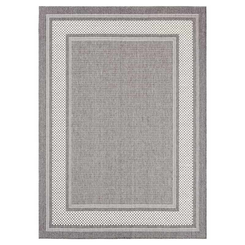 Home Dynamix Tripoli Julie Modern Border Indoor/Outdoor Area Rug