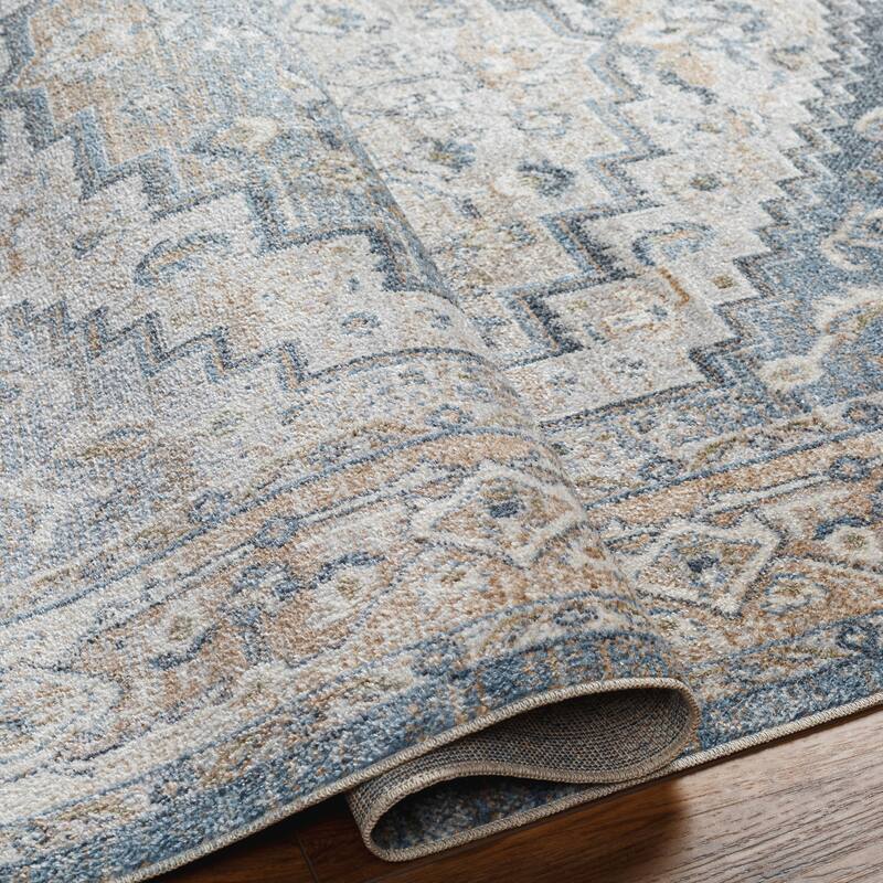 Livabliss Lillian Machine Washable Global Medallion Area Rug