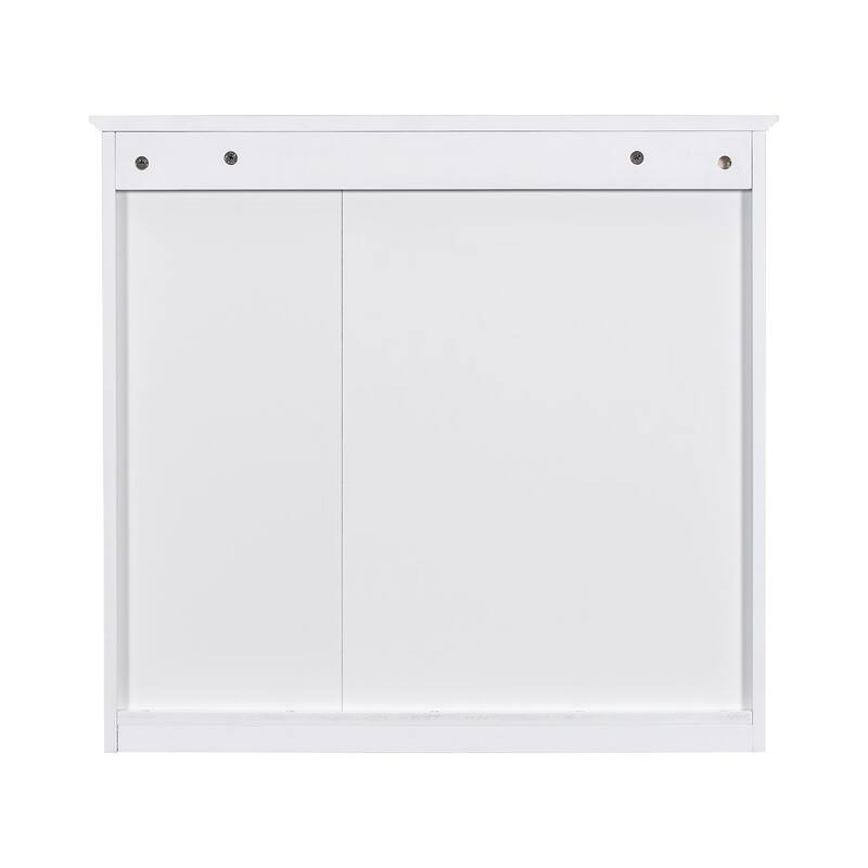 30" Modern Bathroom Vanity with Top Sink and 2 Drawers and a Tip-out Drawer