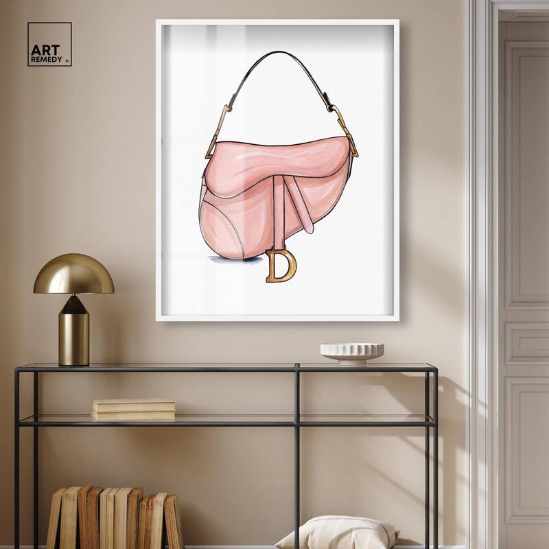 Doll Memories - Blush Pink Bag Shadowbox by Art Remedy