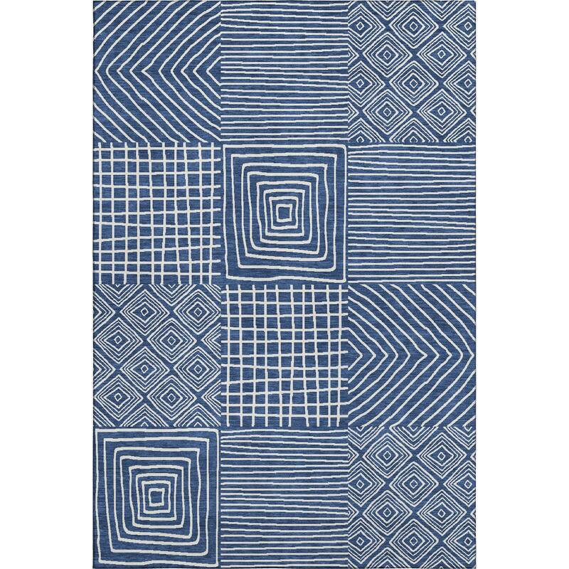 Premium Washable Super Soft Geo Motif Mayfield Rug