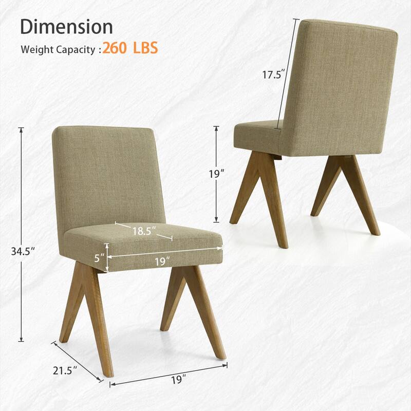 Mid Century Modern Dining Chair (Set of 4)