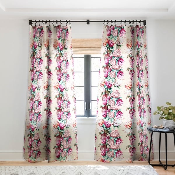 1-piece Sheer King Proteas Bloom 02 Made-to-Order Curtain Panel - 84 ...