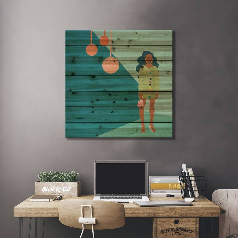 Torya Print On Wood by Reyna Noriega - Multi-Color