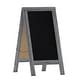 preview thumbnail 104 of 158, Wood A-Frame Magnetic Chalkboard Set-Markers, Stencils, and Magnets