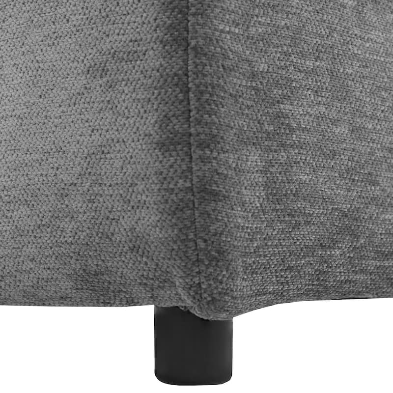 Modular Sectional Sofa with Movable Ottoman Convertible L-Shape or U-Shape Sofa Bed Built-in USB Charging Ports and Phone Holder