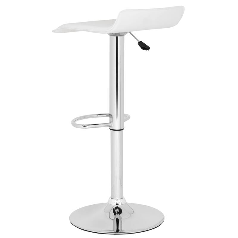 SAFAVIEH Leslee White Adjustable 22-31-inch Swivel Bar Stool - 15.2" x 15.2" x 25.2" - 15.2" x 15.2" x 25.2" - 15Wx16Dx34H