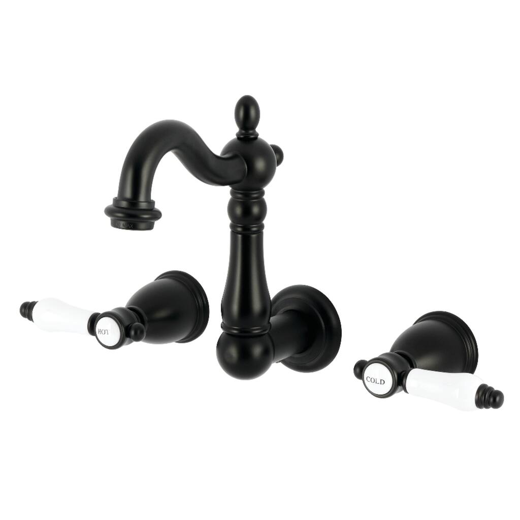Kingston Brass Bel-Air Double-Handle Wall Mount Bathroom Faucet