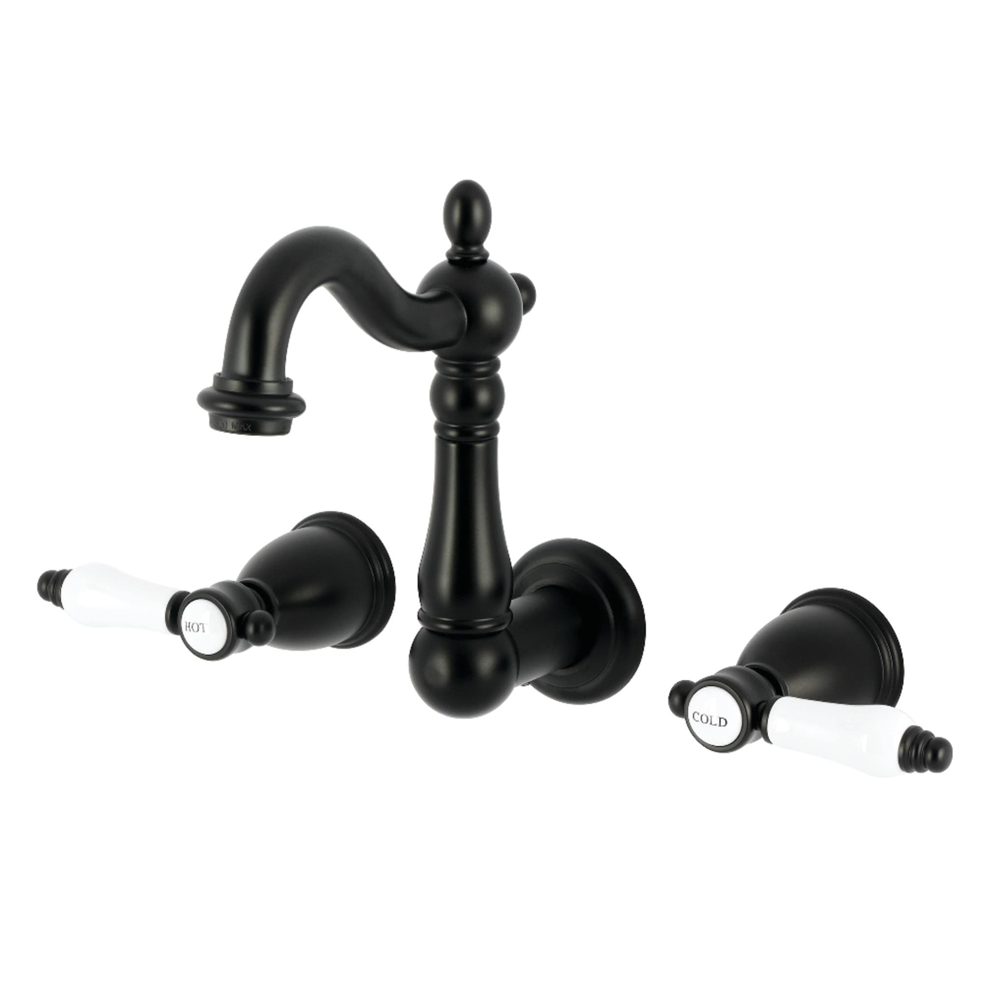 Kingston Brass Bel-Air Double-Handle Wall Mount Bathroom Faucet
