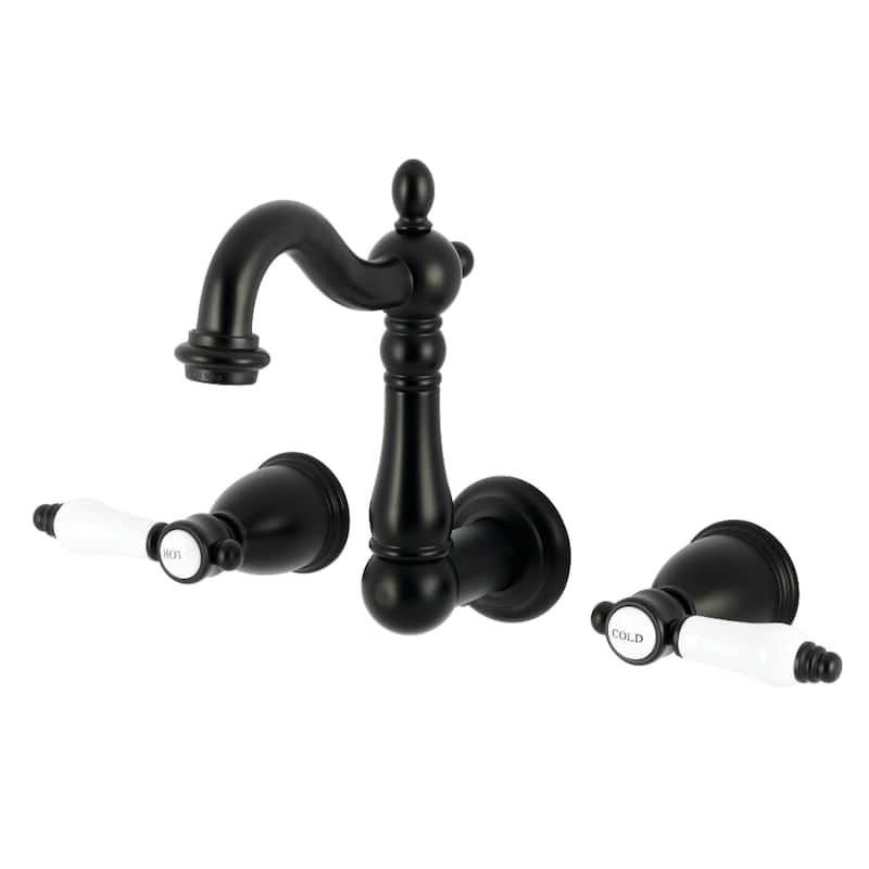 Kingston Brass Bel-Air Double-Handle Wall Mount Bathroom Faucet