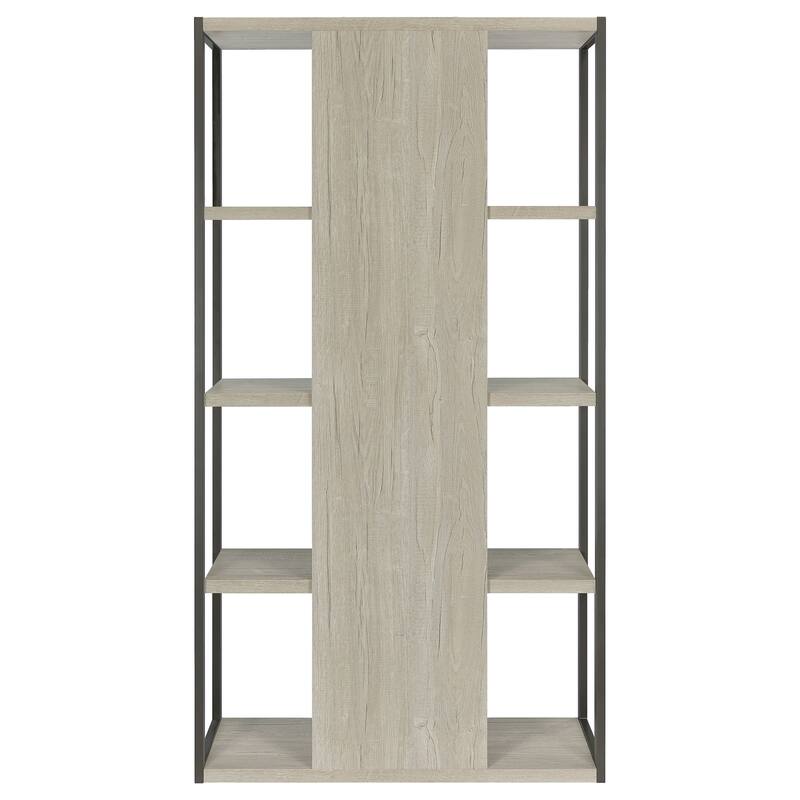 Loomis 72-inch 4-shelf Bookshelf Whitewashed Grey - 37.00" x 15.75" x 72.00"