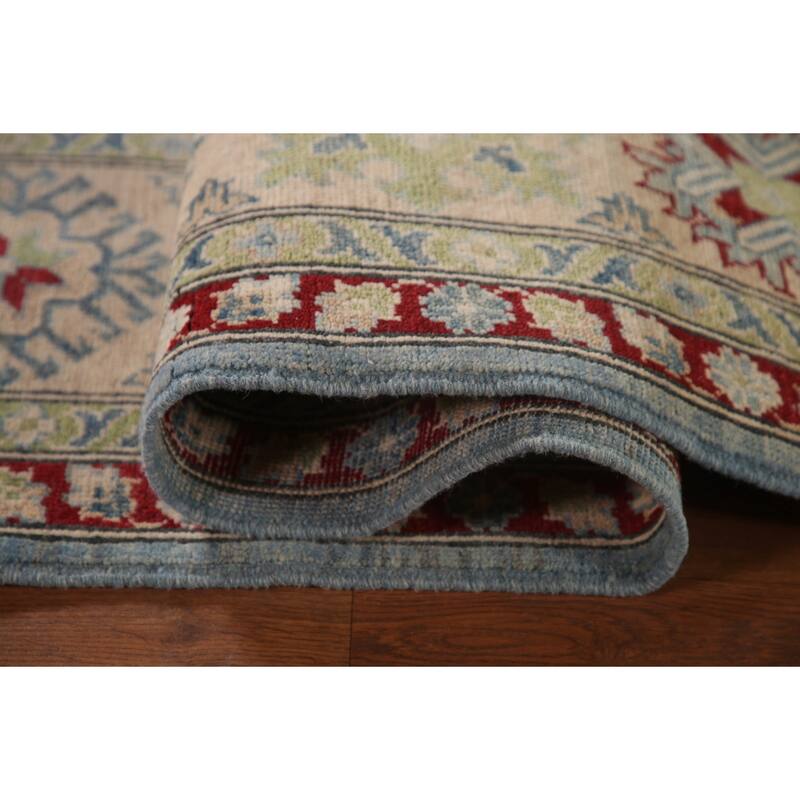All-Over Kazak Oriental Area Rug Wool Carpet - 9'2" x 11'10"