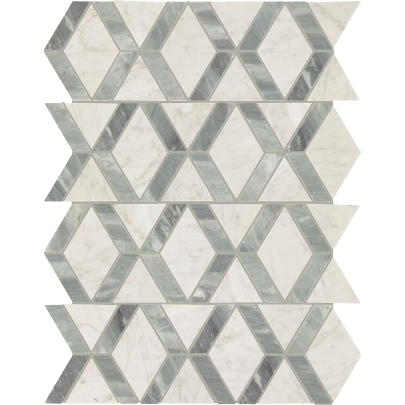 TileHQ Marble Peel and Stick Hinge Mosaic Tile (Set of 10) (16.20 SQFT Per Carton)