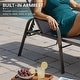 preview thumbnail 55 of 62, Set of 4 Lounge Chairs Outdoor Chaise Lounge with Arms and Adjustable Back