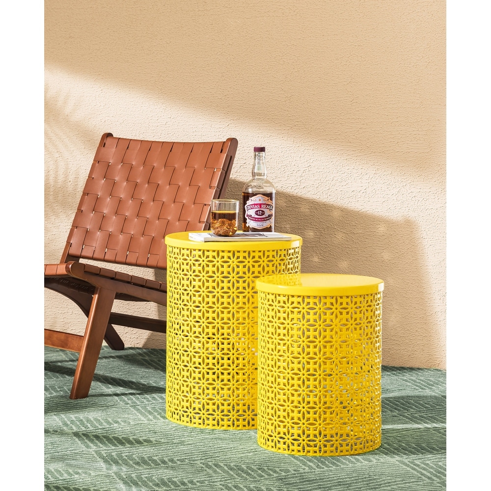 Yellow garden sale stool