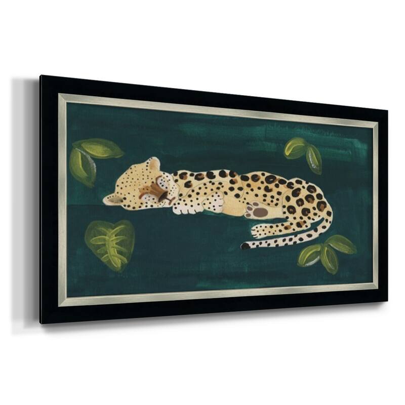 Lethargic Leopard II Premium Framed Canvas- Ready to Hang