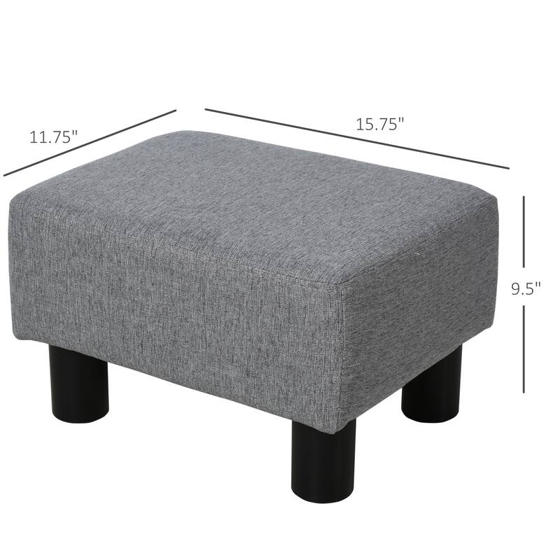 Copper Grove Chaparro Modern Linen Footrest Ottoman