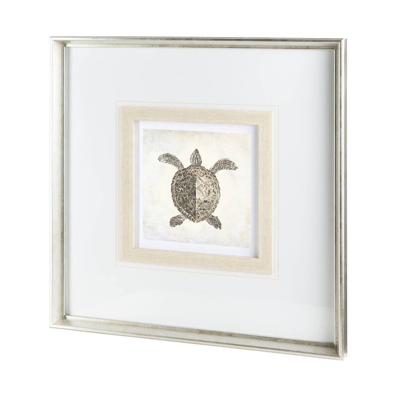 Vintage Sea Turtle Framed Art Print