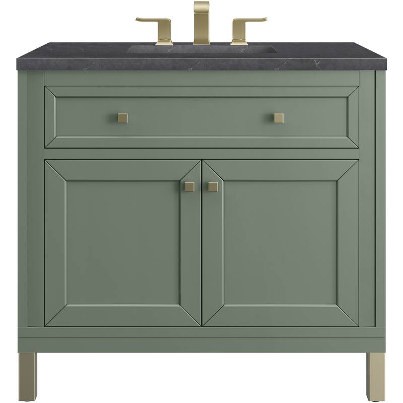 James Martin Vanities 503-V36-3CSP Chicago 36" Free Standing Single - Smokey Celadon