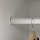 preview thumbnail 7 of 11, 63"W Wood Family Wardrobe Armoire Closet White Lacquer Clothing Rods