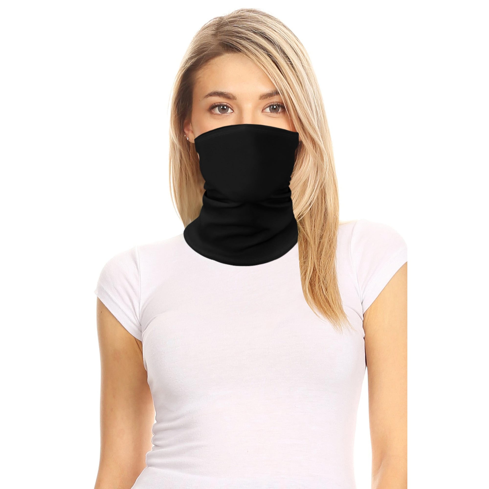 5 Pieces Reusable Face Cover Scarf Bandana Neck Gaiters for Women//Men