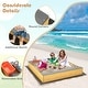 preview thumbnail 9 of 8, Gymax Kids Sandbox Outdoor Wooden Sandpit w/ Bottom Liner Creative