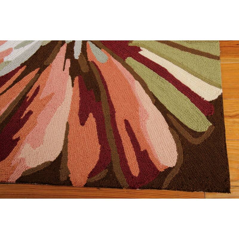Gevo Abstract Stain Resistant Area Rug By HomeRoots - 96' X '27' X '0.25