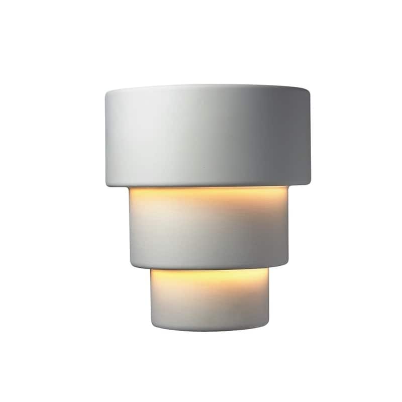 Justice Design Ambiance Bisque Outdoor Large Terrance Wall Sconce